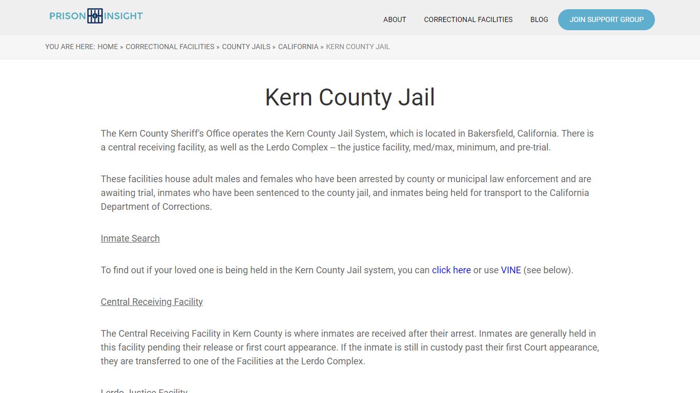 Kern County Jail - Prison Insight